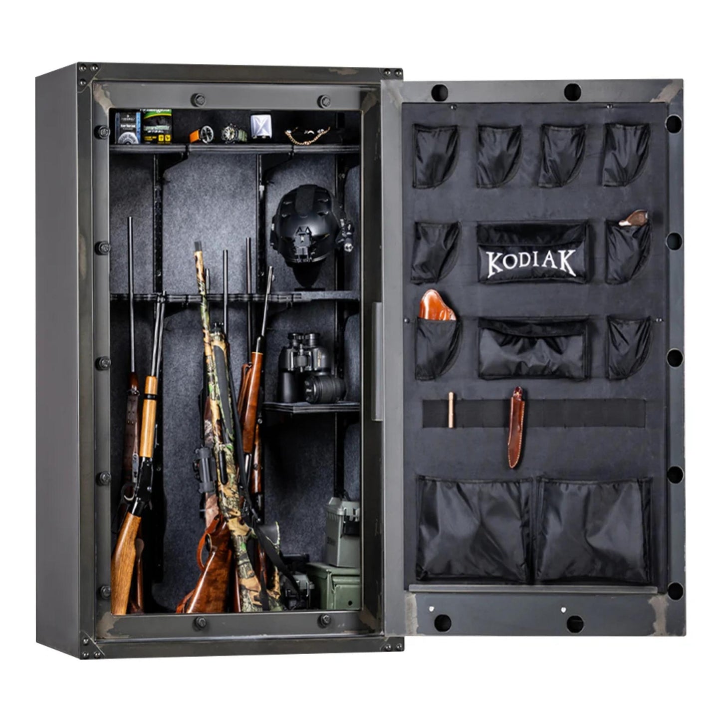 Rhino Kodiak KSX7141 Gun Safe – 63 Gun Capacity with SafeX® Security System